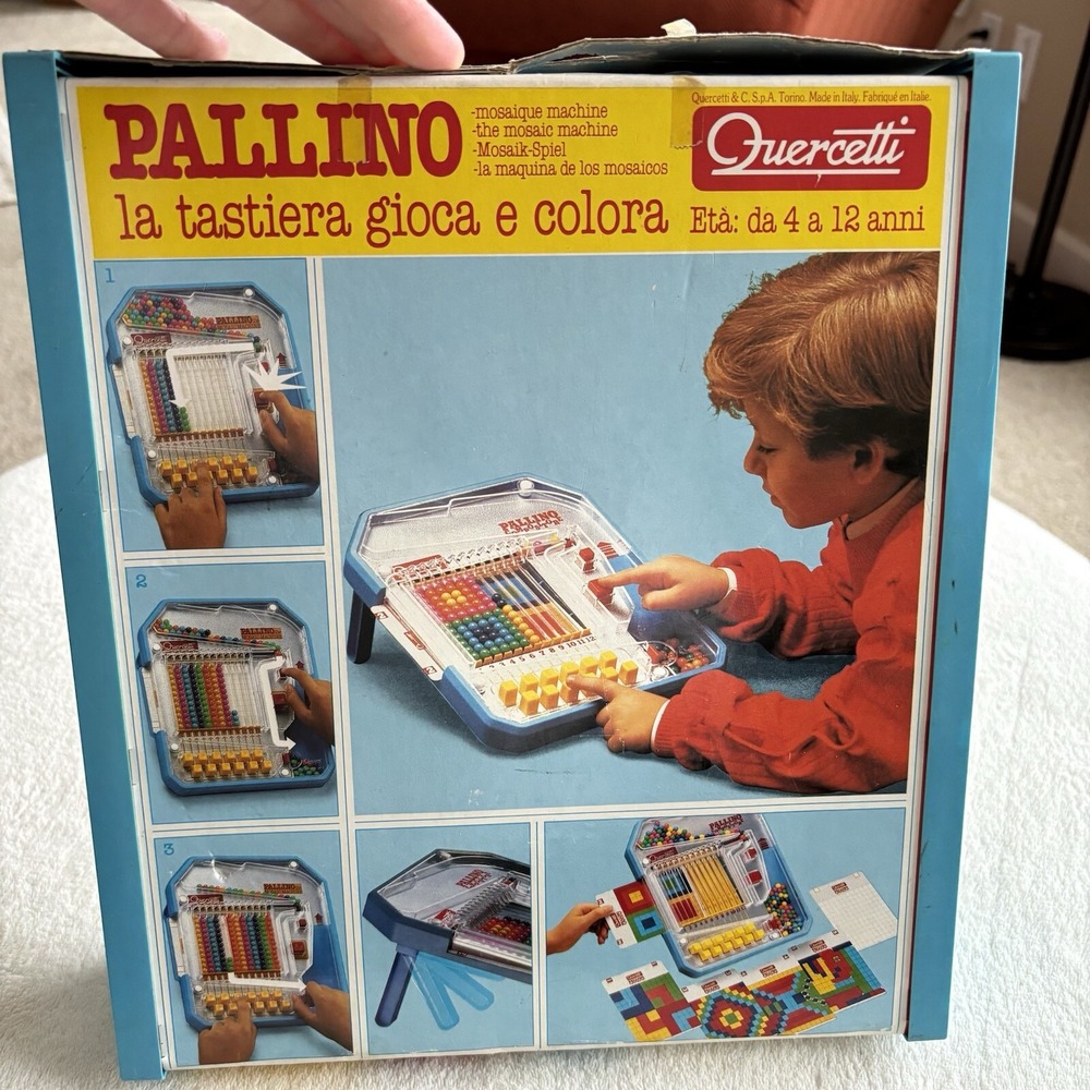 1991 PALLINO la tastiera gioca e colora quercetti Game used Vintage RARE‎ - Picture 4 of 4